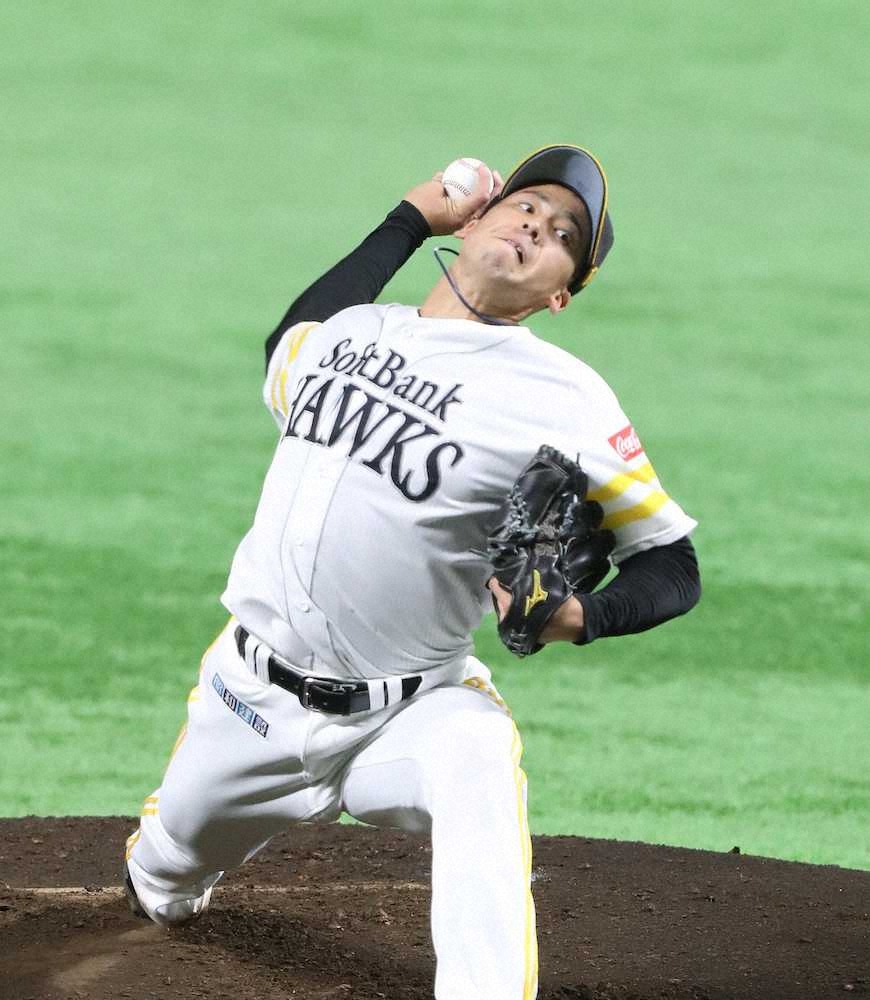 【画像・写真】ソフトバンクの尾形がシート打撃で手応え　「去年の今頃よりはボールの質が全然いい」