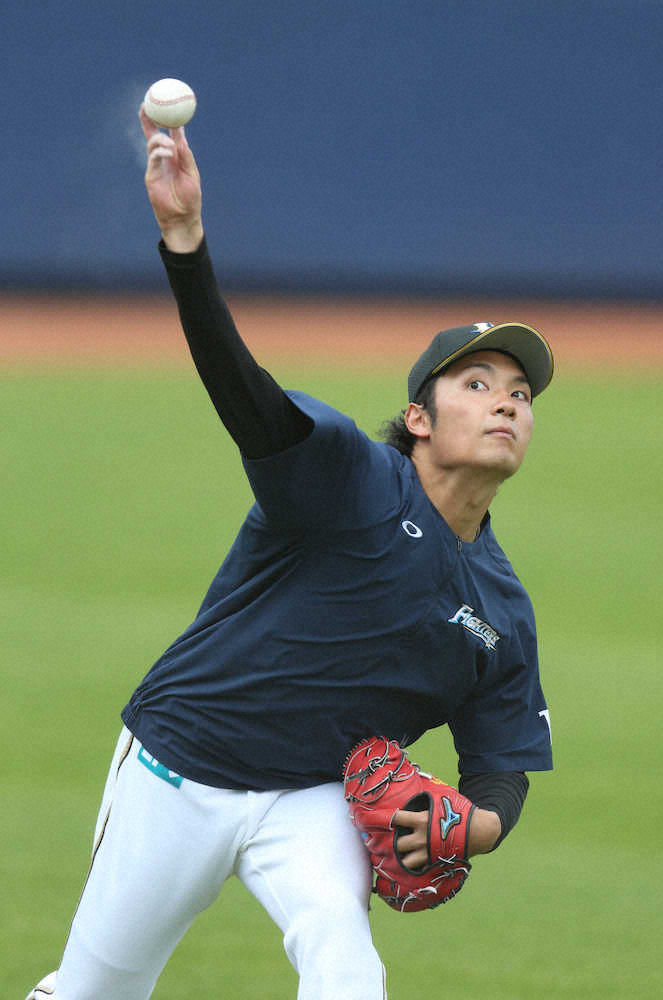 日本ハム ドラ1伊藤 13日初実戦登板 開幕ローテ入りへ がっつくぐらいの気持ちで スポニチ Sponichi Annex 野球