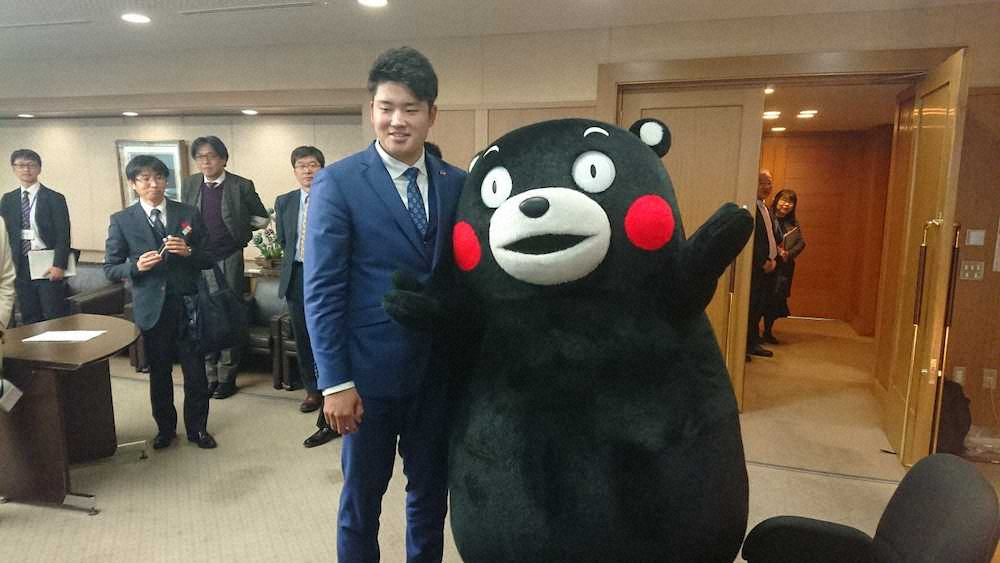 【画像・写真】ヤクルト・村上が熊本市親善大使就任「もっとアピールできたら」