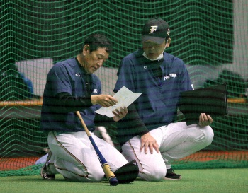 試合 楽天 日ハム 練習