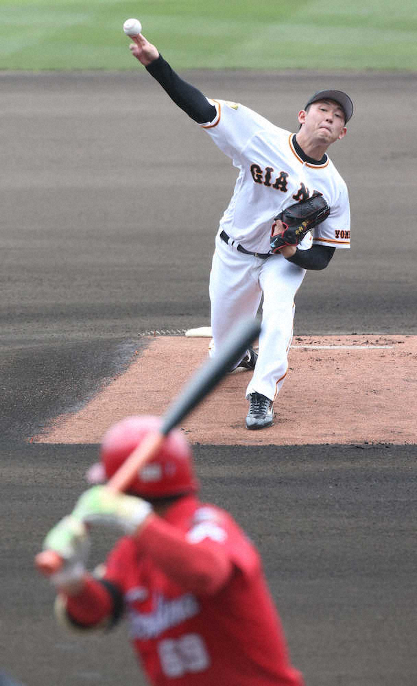 【画像・写真】巨人ドラ1・平内　プロ初の対外試合で3回無失点