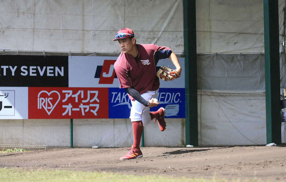 【画像・写真】楽天・マー君　ブルペンでフォーム確認　復帰後初実戦から一夜