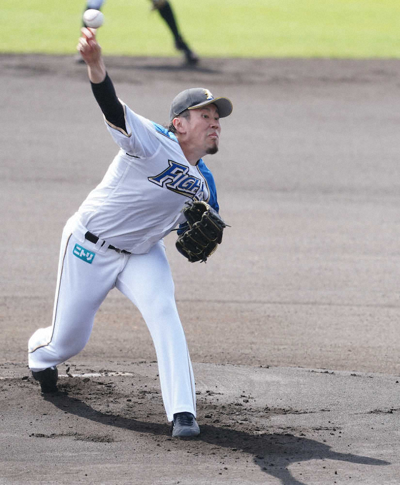 【画像・写真】開幕ローテ譲らない！　日本ハム・西村4回1失点も反省　河野は4回無失点で納得