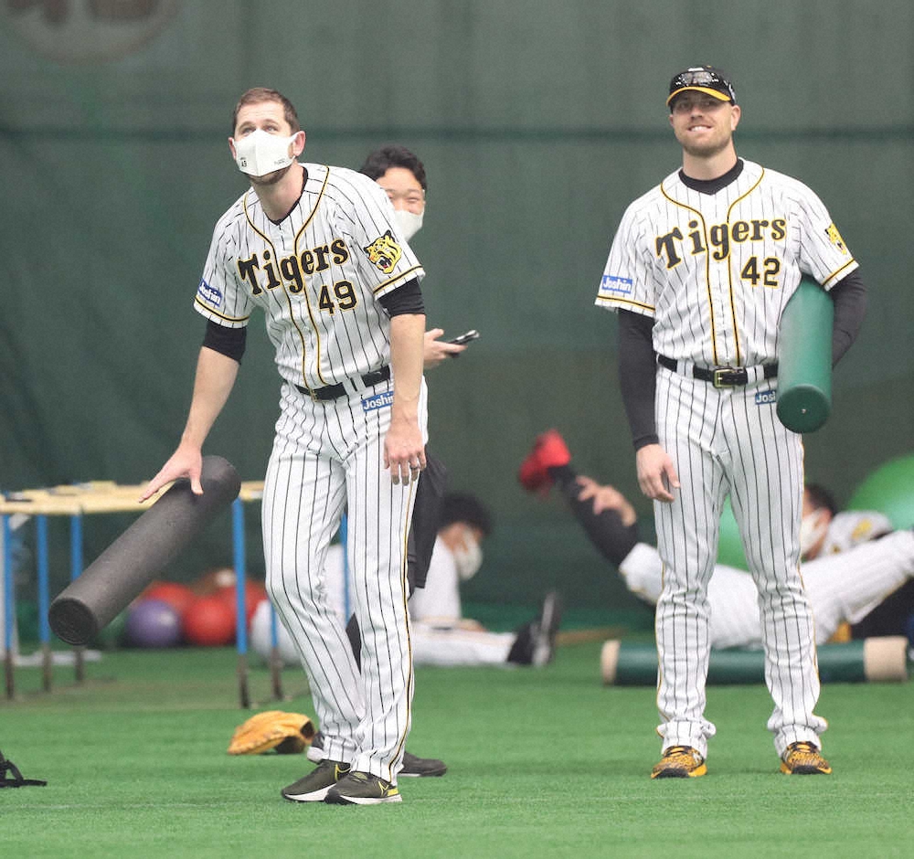 【画像・写真】阪神の両助っ人右腕が28日のヤクルト戦で実戦初登板　ガンケル、エドワーズともに調整順調