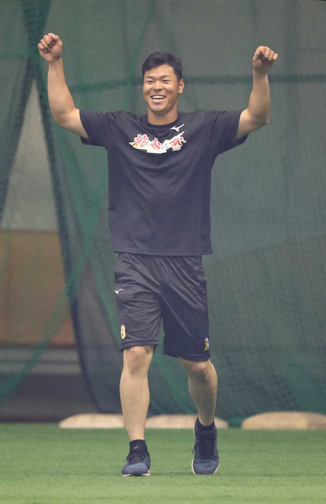 【画像・写真】阪神　開幕から「3番・佐藤輝」あるぞ　井上HCが示唆「3番にサトテルって素直になっちゃってる」