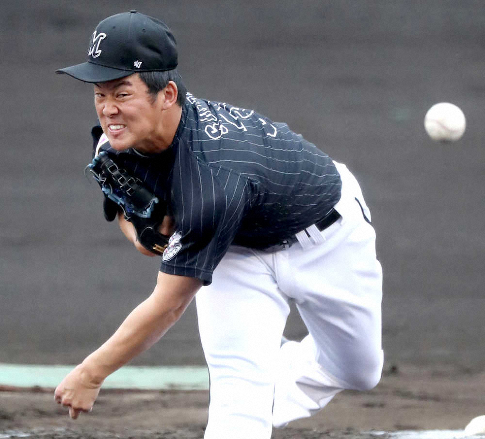 【画像・写真】ロッテ1位・鈴木、育成2年目の本前に続く快投　雨でも熱く今春最速148キロ