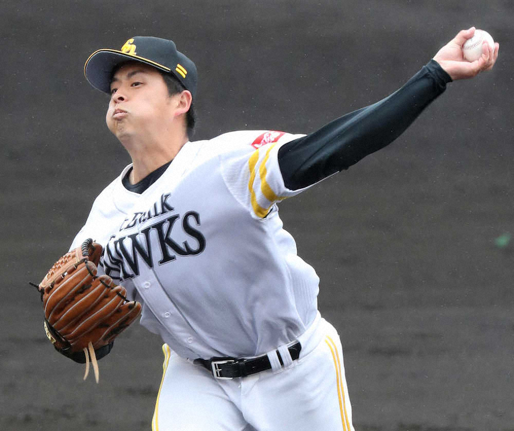 【画像・写真】ソフトB育成2年目・大関、5番手で1回完全投球　工藤監督「次が楽しみ」