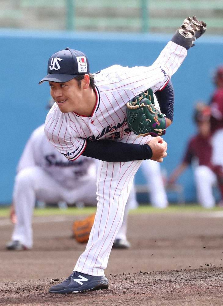 【画像・写真】ヤクルト・小川、新セットで変わらぬ球威　楽天相手に2回1安打無失点で準備着々