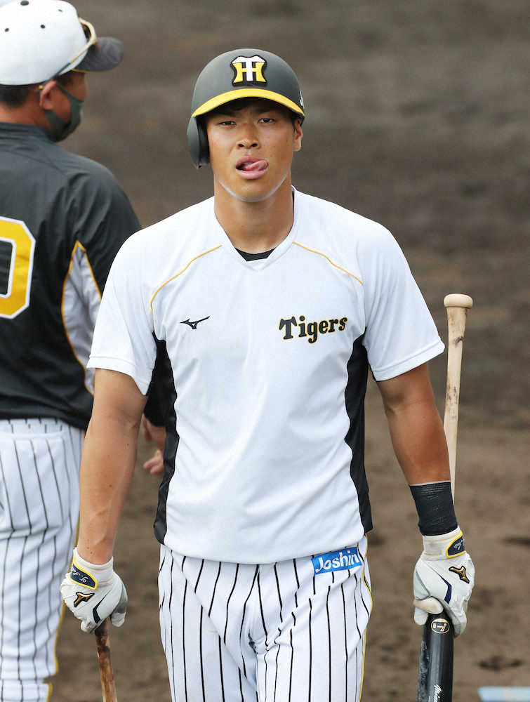 【画像・写真】阪神・佐藤輝　沢村賞の大野雄と激突　虎の天敵相手にガツンいくか「今年は勝てるように僕も頑張る」