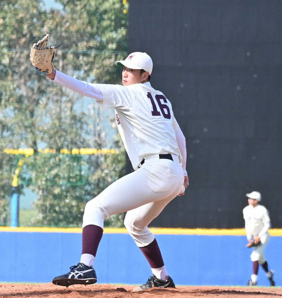 【画像・写真】早大・西垣　最速145キロで5回零封　巨人・水野スカウト部参与「制球が良くなった」