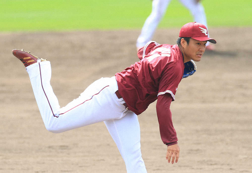 【画像・写真】楽天2番手・則本昂　2回1安打無失点「良い感じで投げられた」最速152キロ