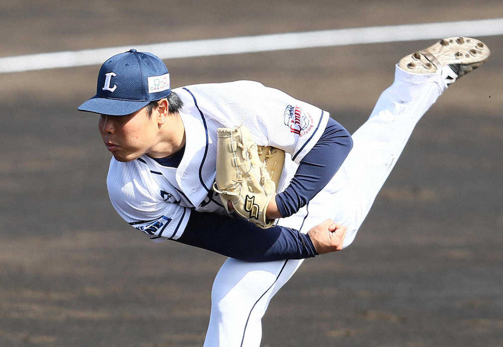 【画像・写真】西武・平良159キロ！自己最速あと「1」　観客ざわめく開幕1カ月前の驚速