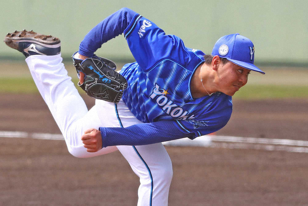 【画像・写真】DeNA・浜口　開幕の相手、巨人に4回1失点　神奈川大1年後輩がマラソン日本新樹立に「刺激になる」