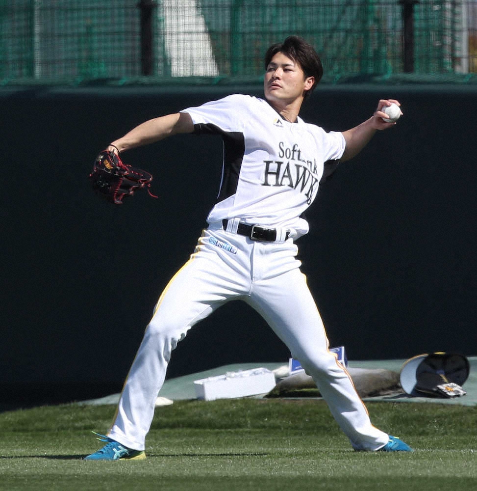 【画像・写真】ソフトバンク・笠谷「結果にこだわっていきたい」　オープン戦中日戦に先発