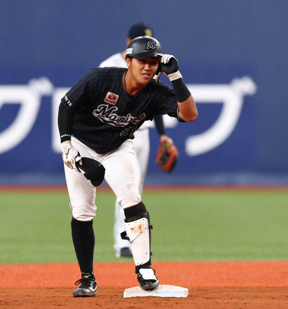【画像・写真】ロッテ・山口　二塁打2本で存在感アピール!　「自分が思ったよりも飛んでいました」