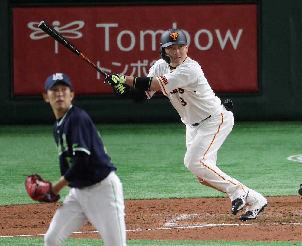 【画像・写真】巨人・丸　待望の今季初安打「考える力など慣らしていかないといけない」