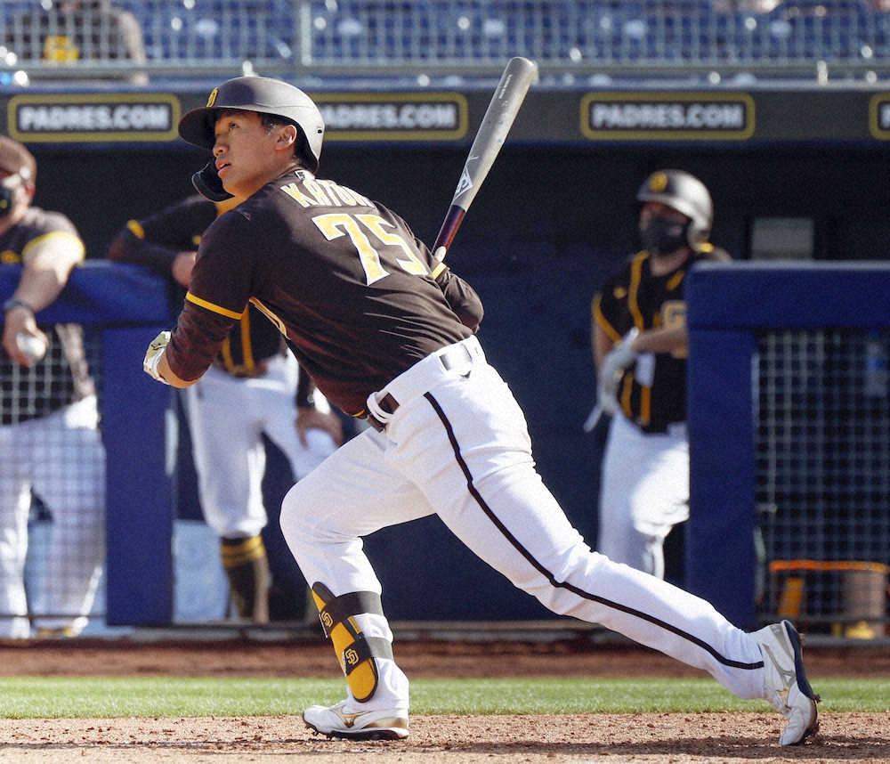 【画像・写真】“大谷世代”パドレスとマイナー契約の加藤　豪快1号！メジャー昇格猛アピール