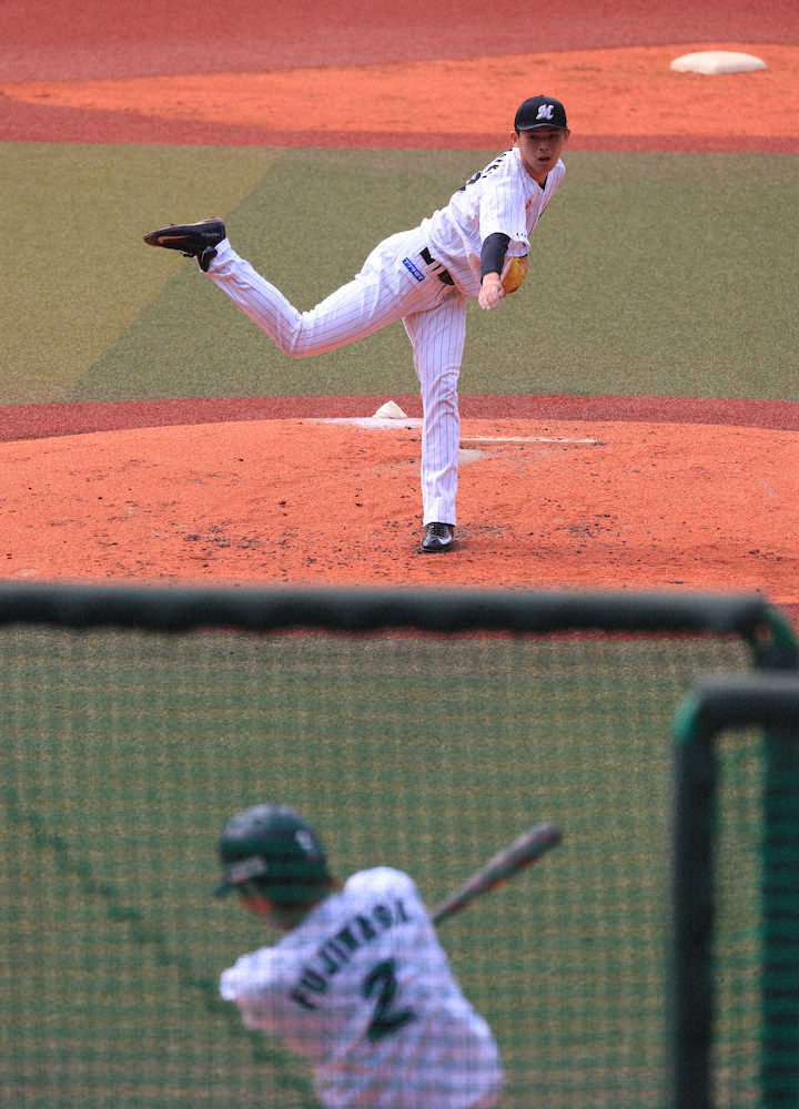 【画像・写真】ロッテ・朗希、マリンフォーク進化中!　シート35球8人2K無安打斬り