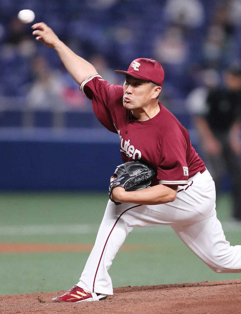 【画像・写真】楽天・田中将　2680日ぶり日本の観客の前で登板　4回3安打2失点も6K