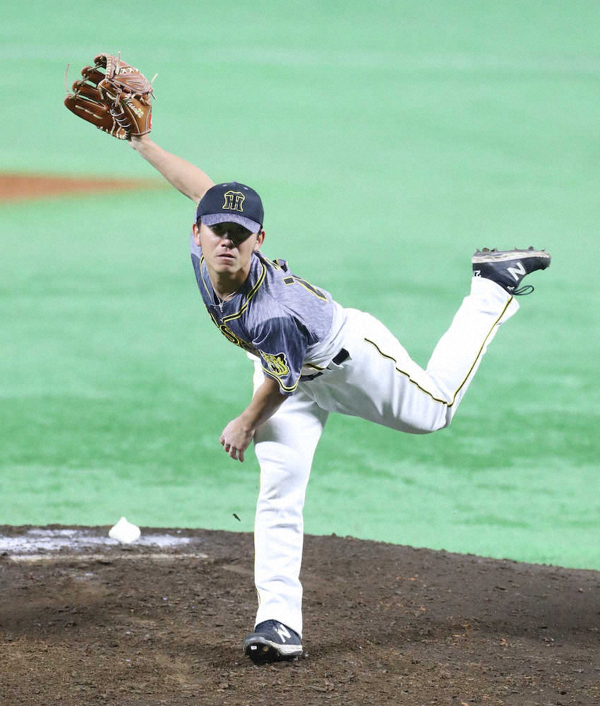 【画像・写真】阪神ドラ2伊藤将、初OP戦で3回1失点　ソロ被弾もソフトB相手に4奪三振