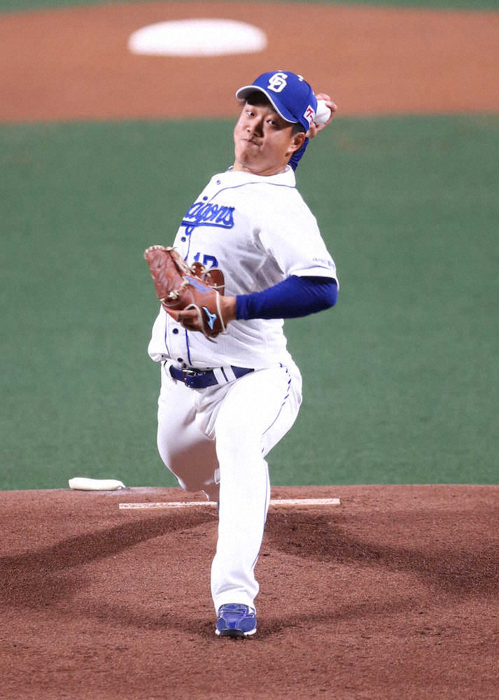 【画像・写真】中日・柳「昨日の夜まで聞いていた」直伝“涌井シンカー”で連続三振斬り！　先発で手応え5回1失点