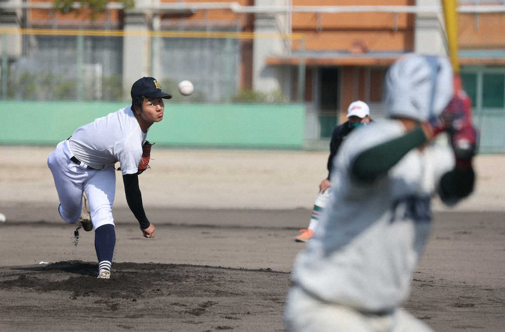 【画像・写真】市和歌山・小園　今春最速150キロを111球目にマーク　「ピンチで出たことが収穫」