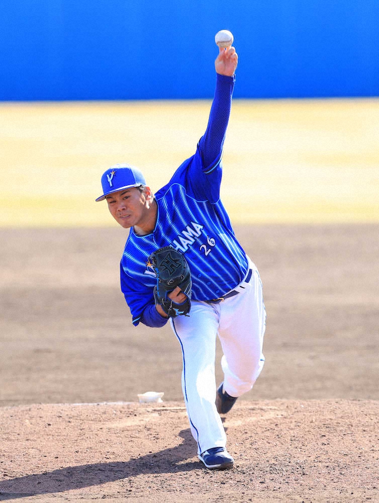 【画像・写真】DeNA開幕投手候補・浜口　1回無失点で「まずまずの手応え」