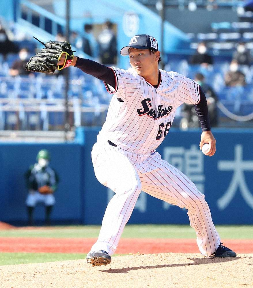 【画像・写真】ヤクルト・宮台　プロで神宮デビュー好救援「今日ようやく立てて、まず一歩目」