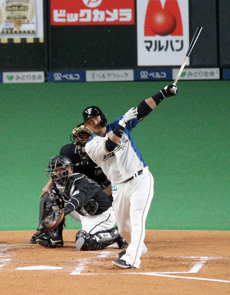 【画像・写真】日本ハム・中田　技ありOP戦3号「打球が上がらなかったけど、スタンドまで届いた」
