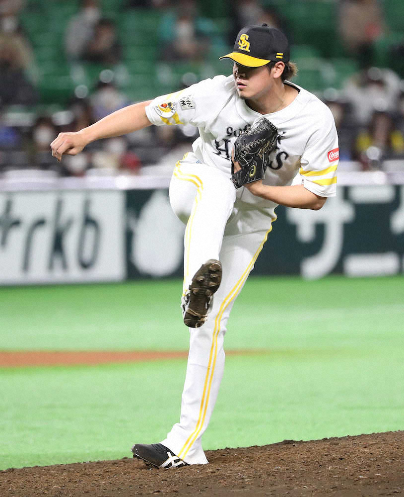 【画像・写真】ソフトB・杉山　“ポスト・モイネロ”テストに一発回答！1回完全「1球目からマックスで」