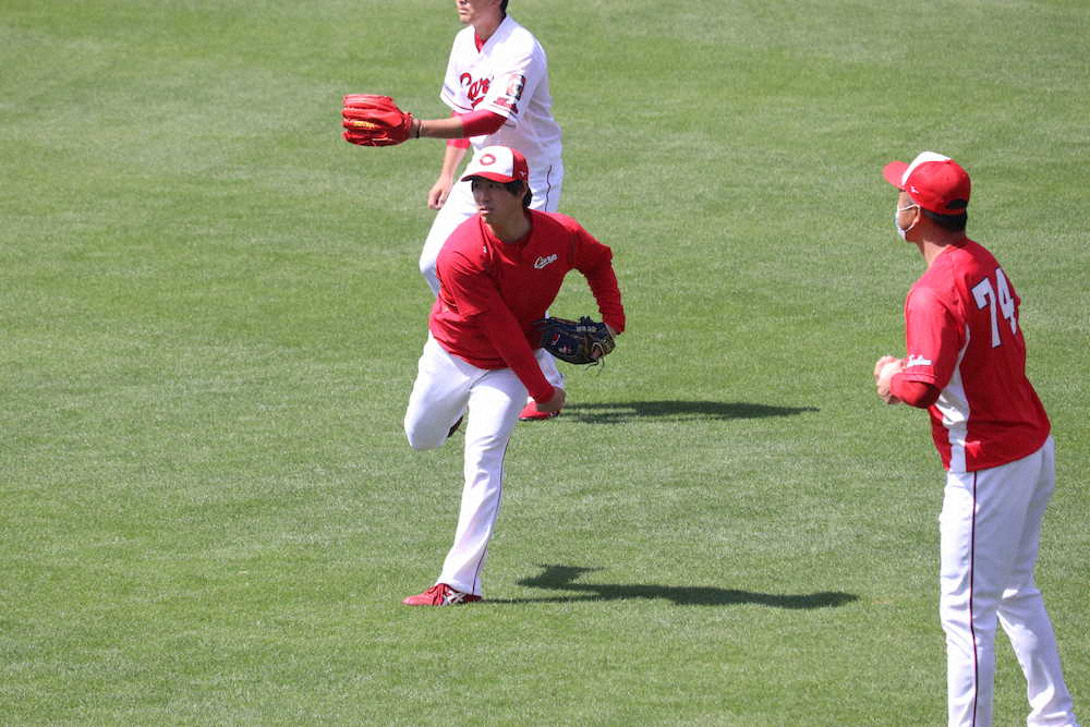【画像・写真】広島・野村も“一発勝負”　21日ソフトB戦で開幕ローテ入り判断　「チャンスもらったので結果出すだけ」