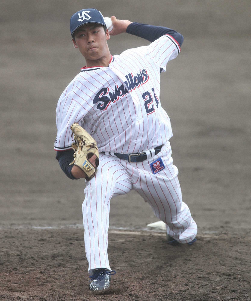 【画像・写真】ヤクルト2位・山野が開幕ローテ入り浮上　教育Lで最速更新151キロで5回1失点