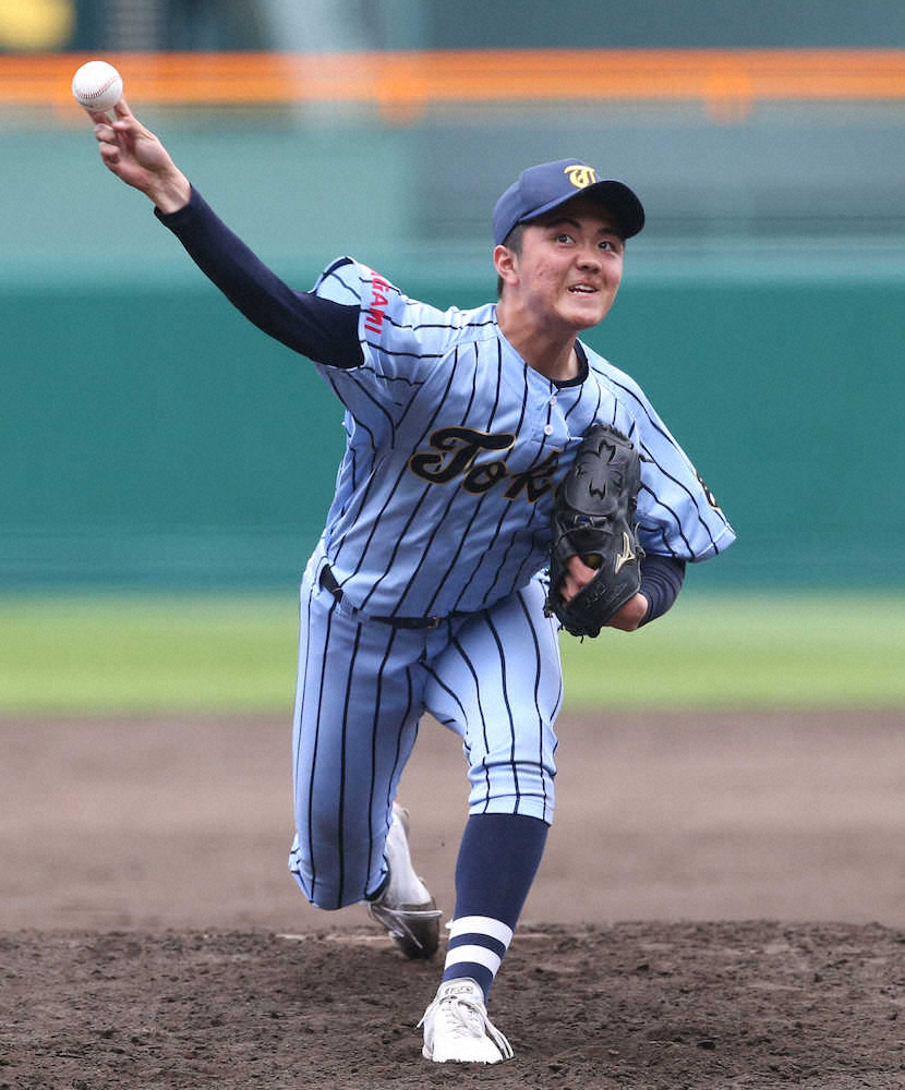 【画像・写真】東海大相模・石川　公式戦初先発で粘りの8回1失点、エース石田は3回0封　自己最速146キロ出た