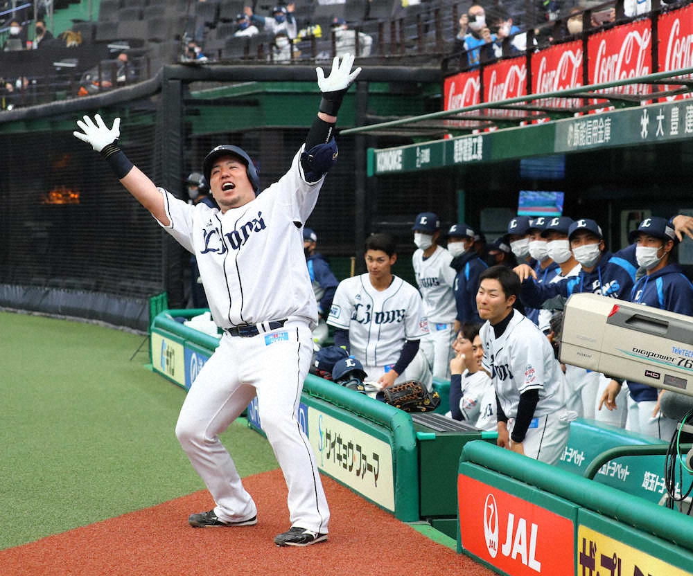 西武 山川がオープン戦打点王 どすこいパフォーマンス も解禁 スポニチ Sponichi Annex 野球