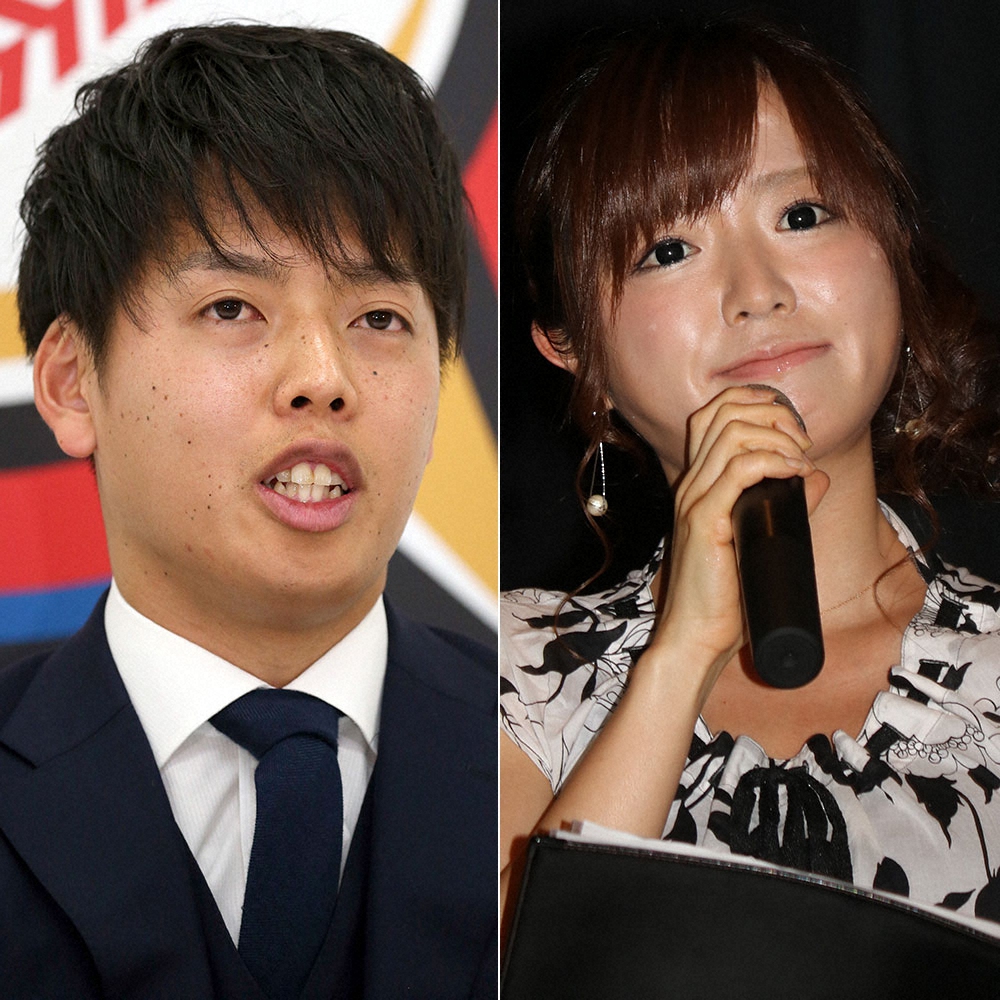 【画像・写真】日本ハム・杉浦と元テレビ東京アナウンサーの紺野あさ美さん
