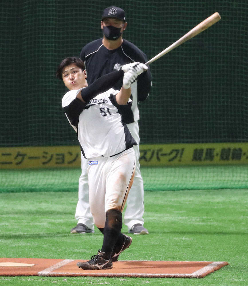 【画像・写真】ロッテ3年目の山口航輝が開幕スタメン起用へ　4番は安田　井口監督が明言