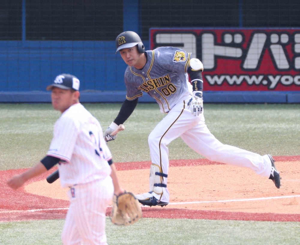 【画像・写真】元G対決は阪神・山本に軍配　燕・田口から移籍後初安打