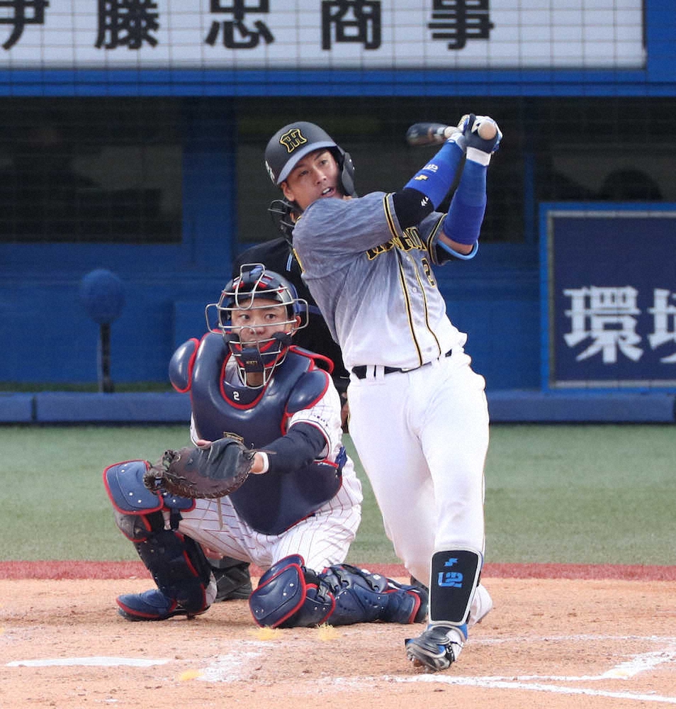 【画像・写真】佐藤輝の後ろには「梅ちゃん」がいる！　阪神・梅野　「恐怖の7番」証明の3打点