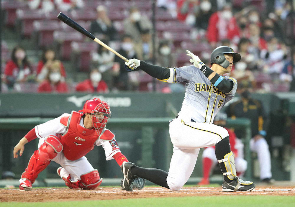 【画像・写真】阪神が今季初黒星　昨季3勝献上した広島・森下に1安打と沈黙　佐藤輝も3三振