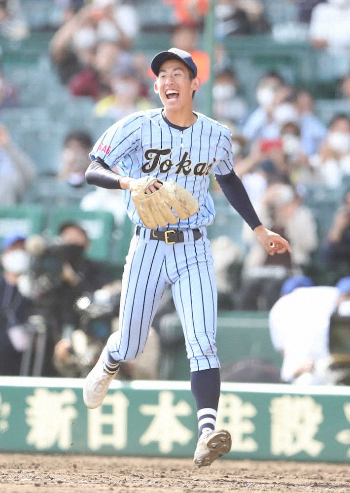 【画像・写真】東海大相模・エース石田　29回1／3無失点、防御率0・00Vに「自信につながりました」