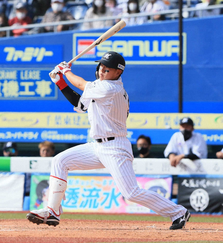 【画像・写真】不振だったロッテ・安田が自己最多5打点も　井口監督「まだまだ。ここからしっかりと打っていって」