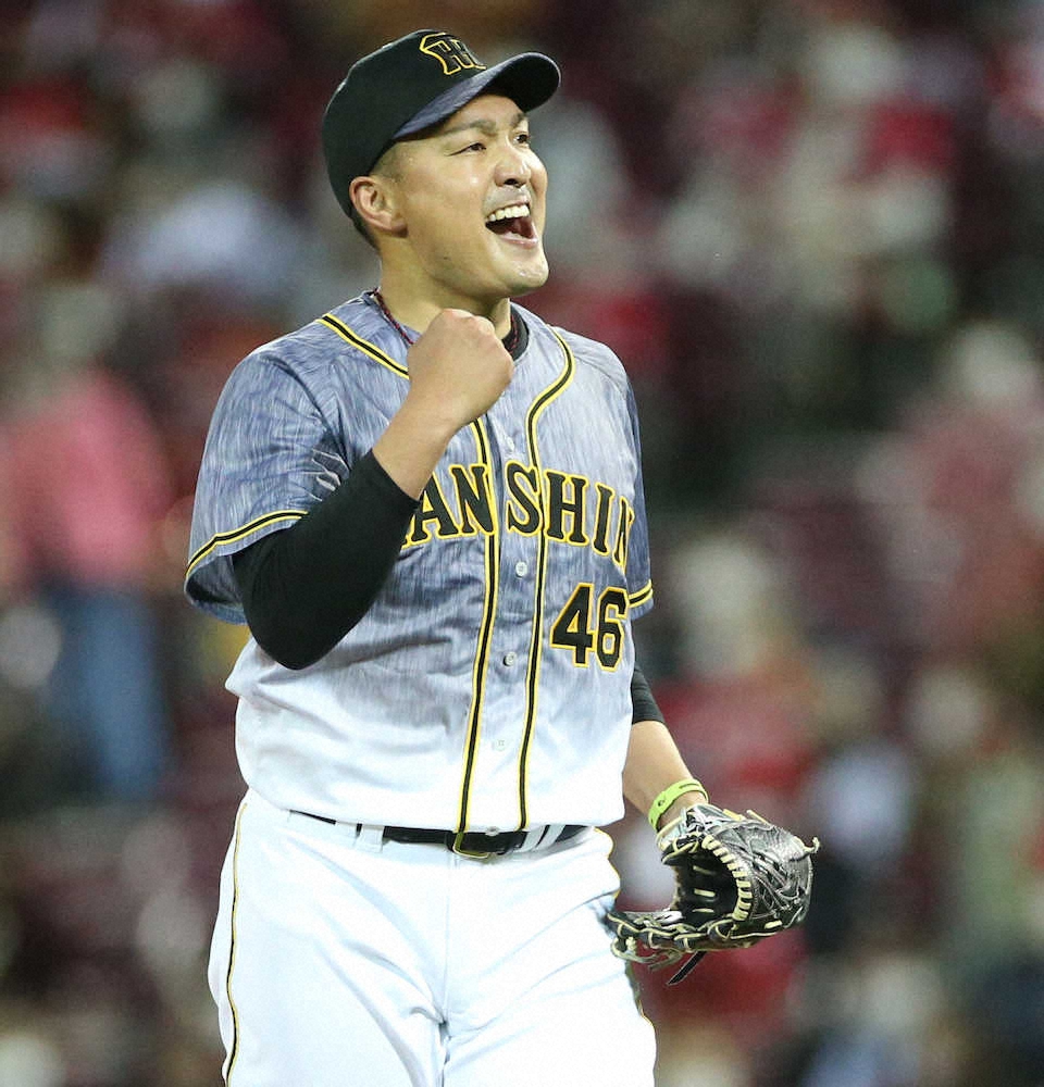 【画像・写真】阪神・秋山「自分から野手に“気にすんなよ”と」　5回まで完全投球で初登板初勝利