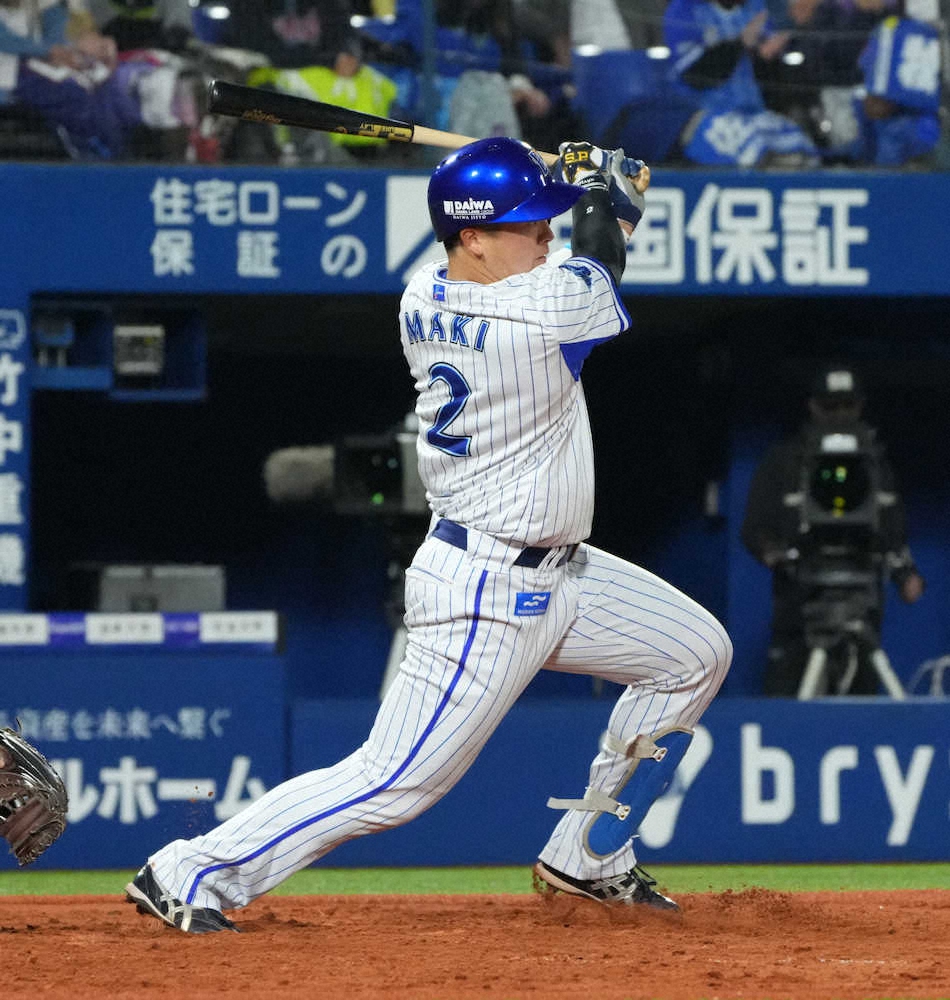 【画像・写真】DeNAドラ2・牧「つなぐ気持ち」一時逆転の適時二塁打　4戦連続マルチ