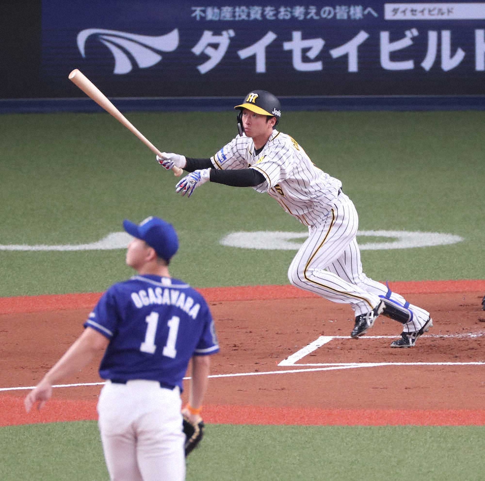 【画像・写真】“悩める”阪神・近本　先頭打者弾で先制　開幕8戦で打率・121だったが、ついに今季1号