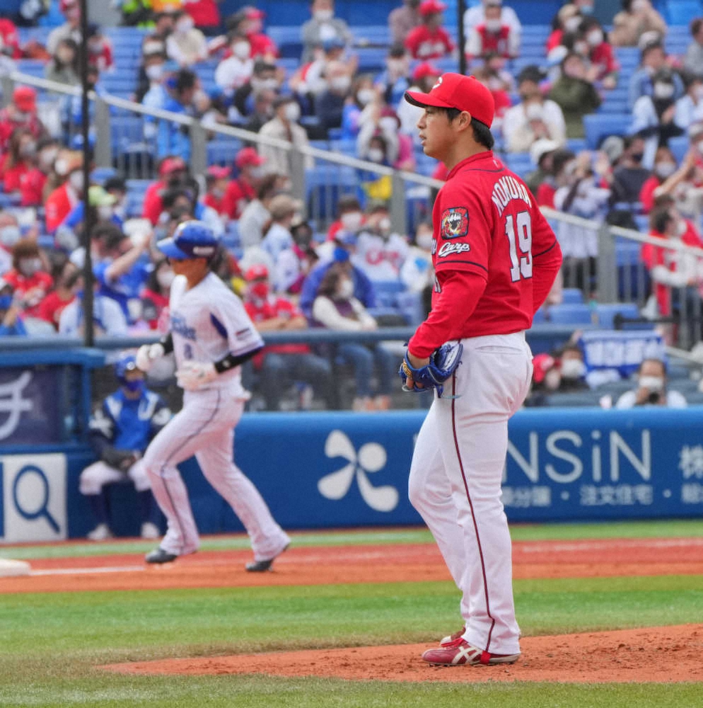 【画像・写真】広島　連勝ストップで首位陥落　日本記録の野村が4回2失点　DeNAに今季初星渡した