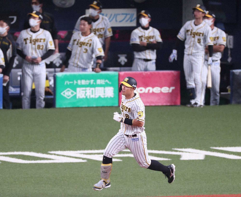 【画像・写真】阪神ドラ1佐藤輝　満塁でプロ初の代打出場も右飛　3カード連続本塁打はならず