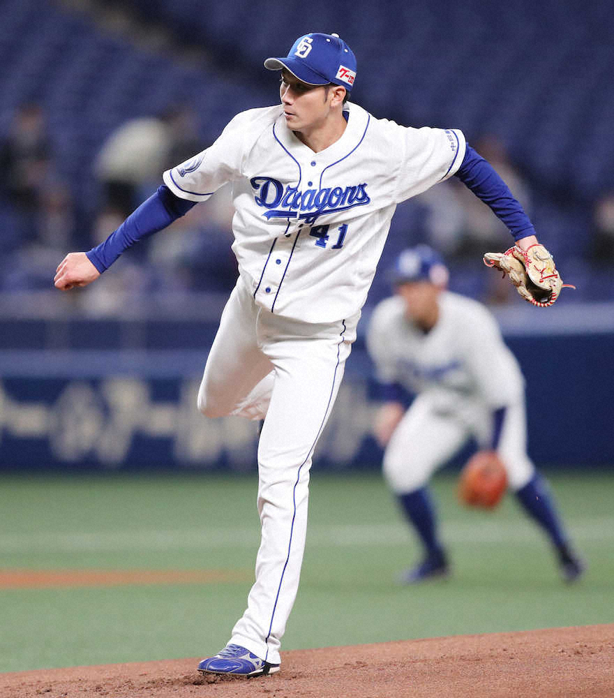 【画像・写真】中日・勝野　開幕11試合目でチーム初の先発白星なるか　5回無失点で勝利投手の権利を得て降板