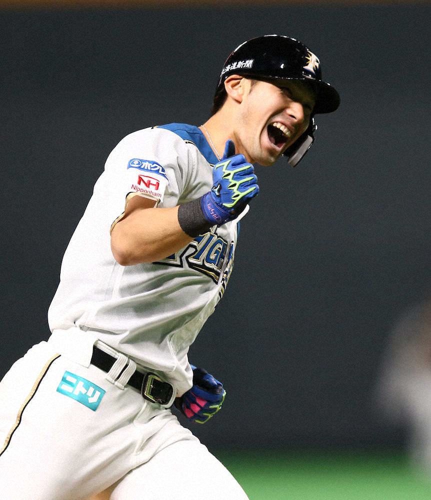 【画像・写真】ついに出た!日本ハム　開幕10試合目で待望の一発　大田1号逆転2ランに“ファン涙”