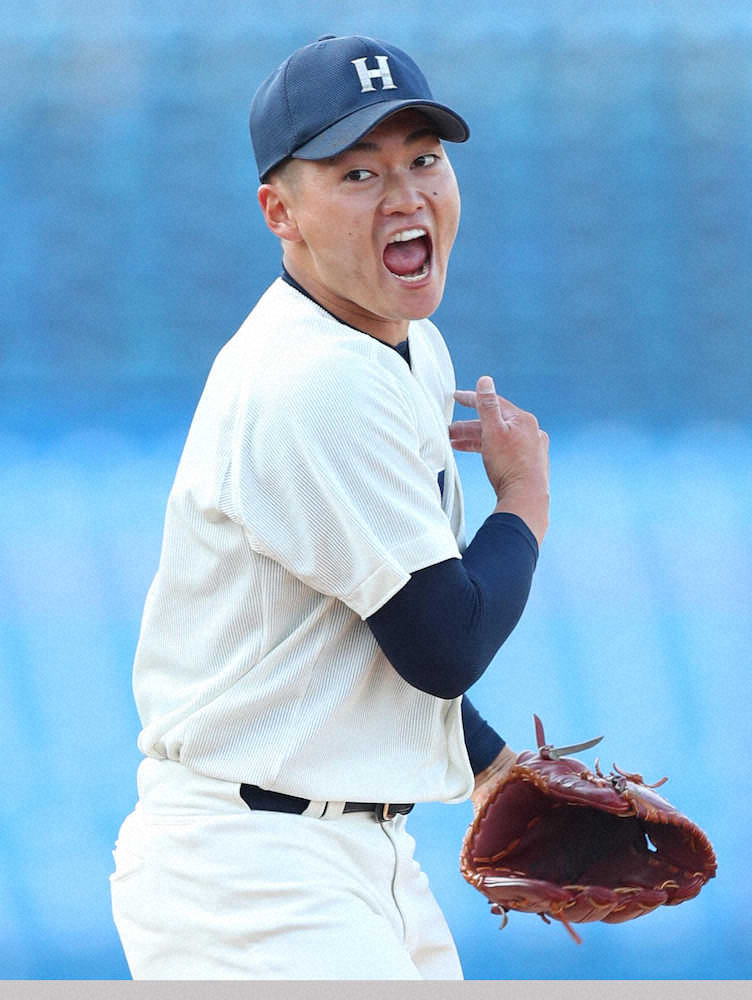 【画像・写真】プロ注目の法大・三浦、62年ぶりノーヒットワンラン達成