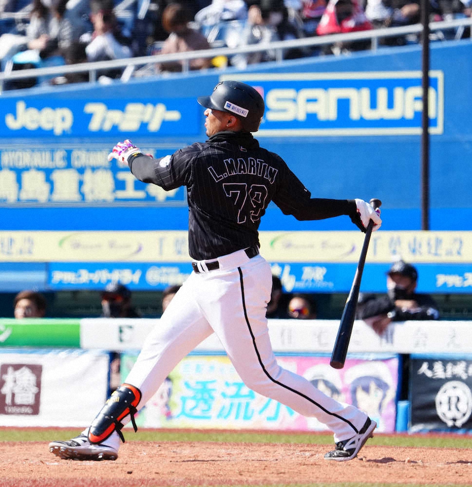 【画像・写真】ロッテ・マーティン、祝砲2発!！親友エチェバリア入団歓迎　キング独走の6、7号
